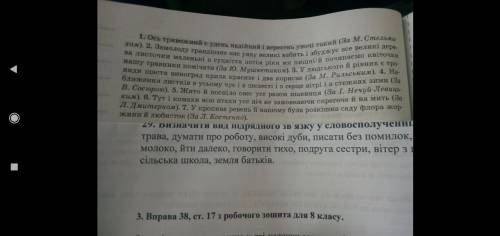 Переробіть речення та поставте в них узагальнювані слова