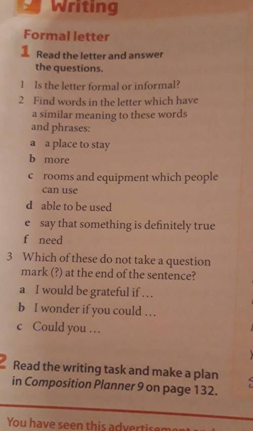 Read the letter and answer the questions. ​