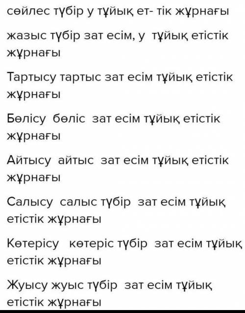 4 - тапсырма . Ракетка тор кездерінде жазылған етіс тіктерді құрамына қарай талдандар . Сөйлеу, Іліс