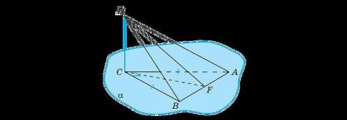 К плоскости равнобедренного прямоугольного треугольника ABC с гипотенузой AB=12√3 см проведён перпен