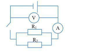 в цепи представленной на рисунке приборы показывают U=8В ; I=2A. Сопротивление первого резистора R1=