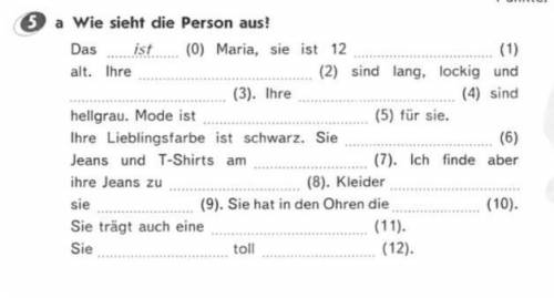 Wie sieht die Person aus? ( )​