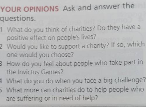 1 What do you think of charities? Do they have a positive effect on people's lives?2 Would you like