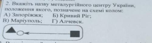 Укажіть назву металургійного центру україни розташування якого відображено на схемі​