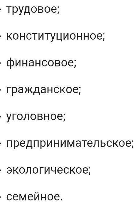 Что из этого всего подотрасль прававыберите единственный правильный ответ​