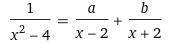 Найдите значения a и b, при которых для любых значений x верно равенство: