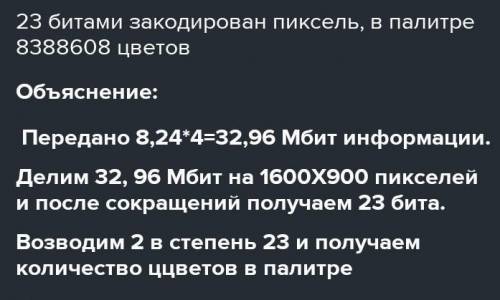 20 изображений разрешением 1600х1200 пикселей отправили по каналу связи со средней пропускной бит/се