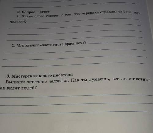 2. Что значит «застигнута врасплох»? 3. Мастерская юного писателяВыпиши описание человека. Как ты ду