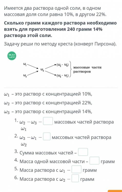 Имеется два раствора одной соли, в одном массовая доля соли равна 10%, в другом 22%. Сколько грамм к