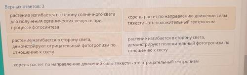 Тропизмы - это ростовые движения в ответ на раздражители (геотропизм, фототропизм). Рассмотрите рису