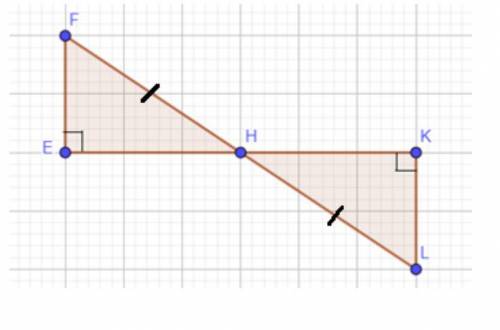 А) Докажите, что треугольник HFE=треугольнику LHK. б) Найдите ,FE, если KL=2.5 см. ❤️
