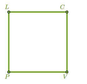 Дан квадрат PLCV . L C Kv_uzd1.png P V 1. Выполни параллельный перенос квадрата на вектор LV−→− .