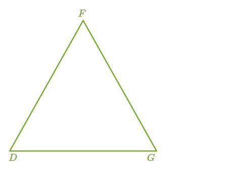 Дан равносторонний треугольник DFG. F Trijst_uzd1.png D G Найди центр и угол поворота, чтобы при вып
