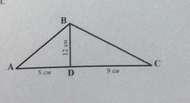 3. Дан треугольник ABC, как показано на рисунке. Найдите радиусы вписанной и описанной окружностей.​