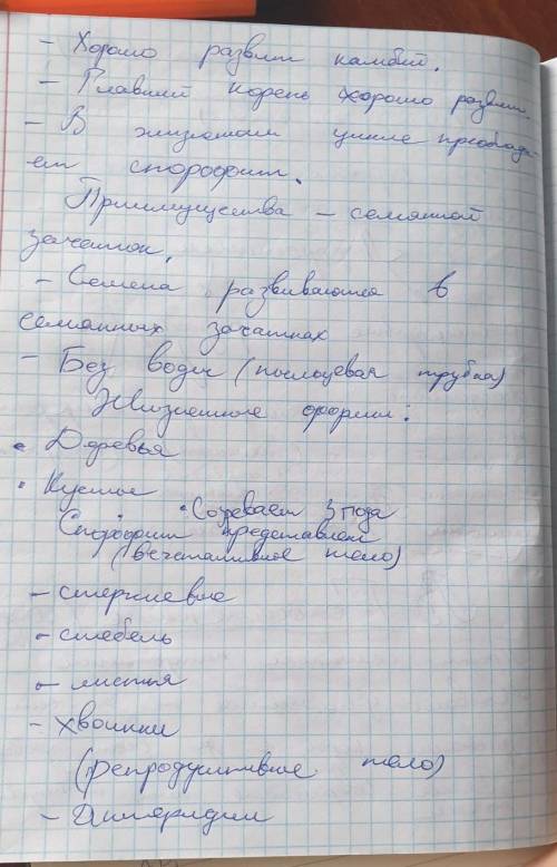 Краткий конспект по биологии 6 класс пономарева 23 параграф голосеменные. ​