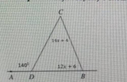 Используя теорему о внешнем угле треугольника Найдите угол C​