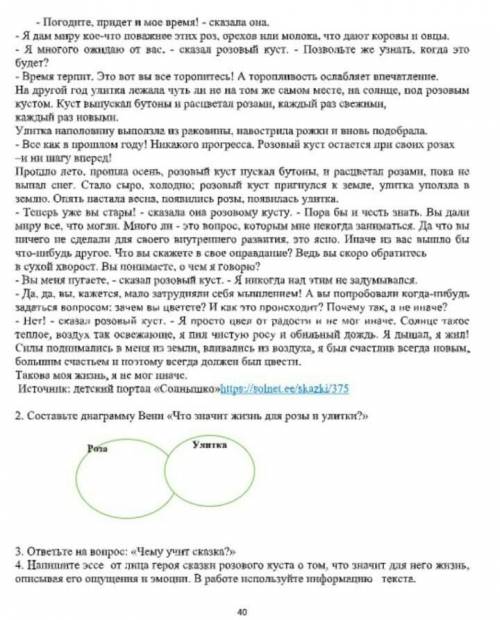 Напишите эссе от лица героя сказки розового куста о том, что значит для него жизнь, описывая его ощу