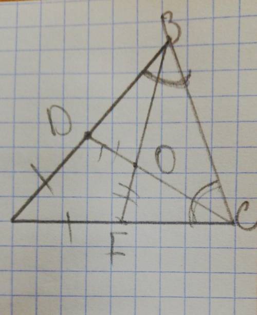 24. В треугольнике ABC точка 0 является пересечением отрезков CD и BF, где точки D и F лежат на стор