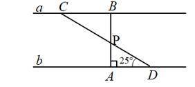 Прямые a и b параллельны. Найдите углы треугольника ВСР.