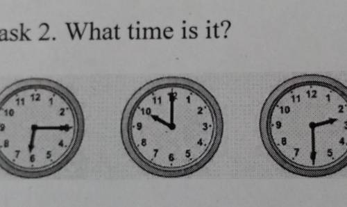 Task 2. What time is it?​