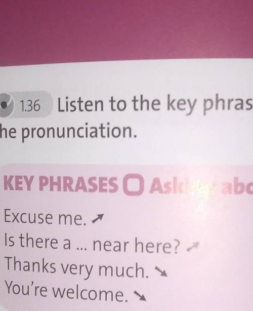 1.36 Listen to the key phrases and practise the pronunciation​