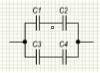 Какой будет емкость соединения конденсаторов, если батарея состоит из одинаковых конденсаторов, емко