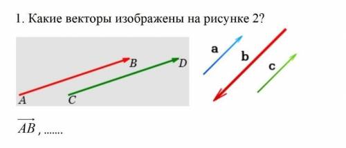Какие векторы изображены на рисунке 2?​