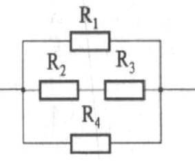 Вычеслите общее сопротивление участка цепи R1=6om R2=3om R3=5om R4=24om​