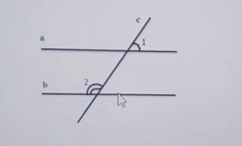 1. По данным рисунка найдите угол 2 , если a || b и угол 1= 74 ◦.​