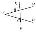 1. На рисунке ∠ABE = 103°, ∠DCF = 77°, АС = 13 см. Найдите сторону АВ треугольника АВС. 2. В треугол