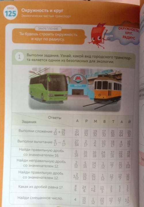 Выполни задания. Узнай, какой вид городского транспор- 1та является одним из безопасных для экологии