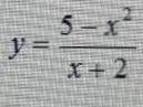 // // [тема: асимптоты] Найти асимптоты графика функции y = (5 – x²)/(x + 2) С решением !
