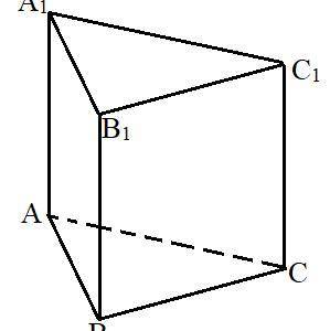 В основании прямой призмы лежит прямоугольный треугольник с катетами AB = 6 см и BC = 16 см (см. рис