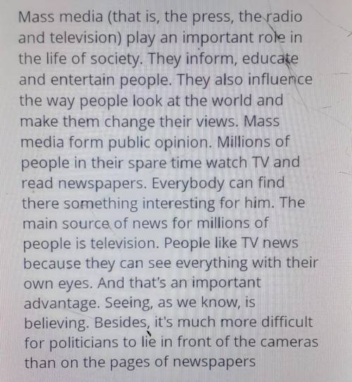 5. Mass media don't form publicopinion.falsetrue​