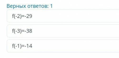 Дана квадратичная функция вида f(x) = -4x2 + 3x + 7. Укажите, какие из предложенных утверждений явля