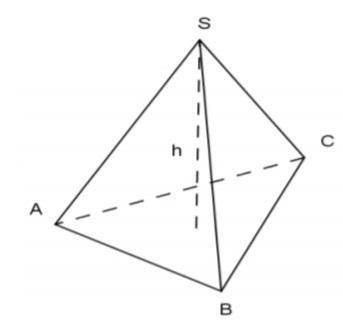 Дан правильный тетраэдр SABC. Выполните рисунок. Укажите : а) угол между прямой SA и плоскостью ABC