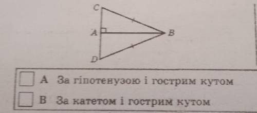 Визначте, за якими елементами рівні трикутники ​
