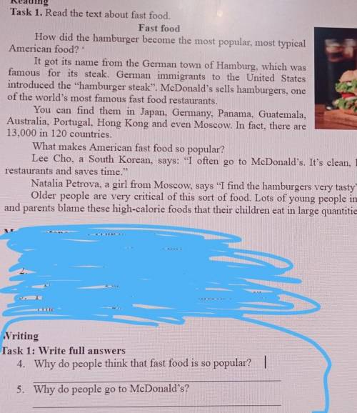 Task 1. Read the text about fast food.Fast foodHow did the hamburger become the most popular, most t