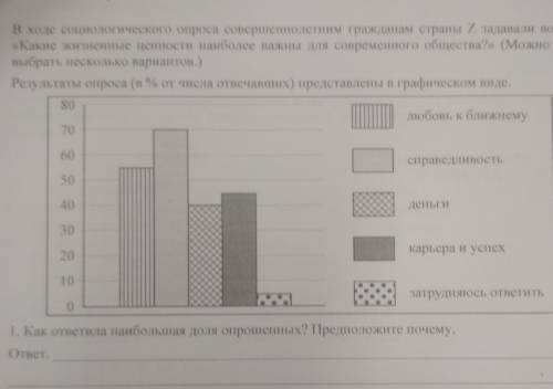 3 В ходе социологического опроса совершеннолетним гражданам страны Z задавали вопрос:«Какие жизненны