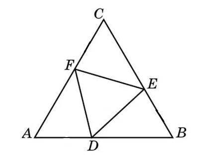 Треугольники ABC и DEF равносторонние. Докажите, что AD=BE=CF