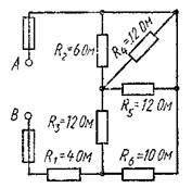 Нужно определить эквивалентное сопротивление, ток и напряжение в каждом резисторе.Rэкв=12 Ом.Uab=160