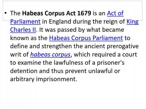 Перевод и задание1 (Habeas Corpus Act) TASK 1. Find in the text the English equivalents for the foll