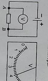 на рисунку наведено схему електричного кола і показання вольтметра укажіть правильне твердженняА вол
