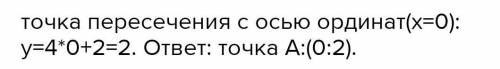 4 Не выполняя построений, найдите координаты точек пересечения графиков функции y=4x-5 с осью ордина