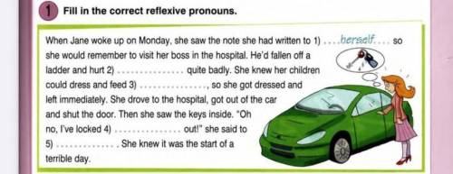 Fill in the correct reflexive pronouns.​