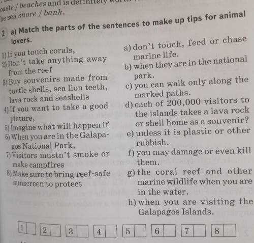 Match the parts of the sentences to make up tips for animal lovers​