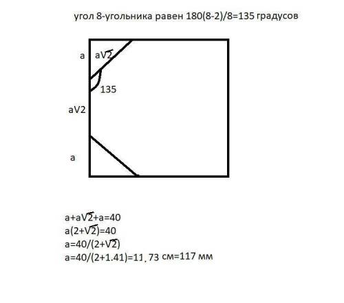 У сте­коль­щи­ка есть квад­рат­ное стек­ло. Сто­ро­на квад­ра­та равна 40 см. Нужно вы­ре­зать из эт