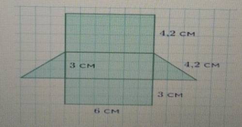 Определите фигуру по её развёртке и вычислите площадь развёртки​