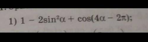 1-2sin^2a +cos(4a-2π)​