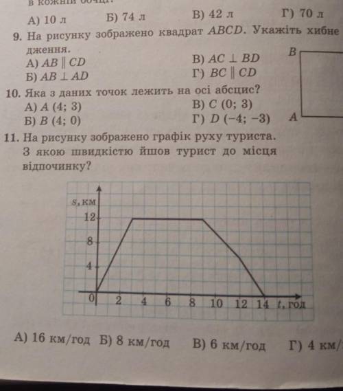 ~9 и 10 задание квадрат . две стороны не видно вверху С вверху Д . ​